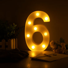Load image into Gallery viewer, Luminous LED Letter Night Light Creative 26 English Alphabet Number Battery Lamp Romantic Wedding Party Decoration